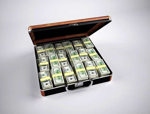 Briefcase with $1 million.