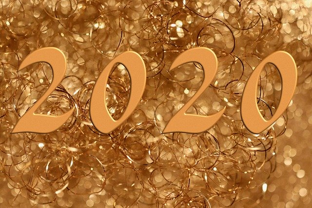 "2020" in gold