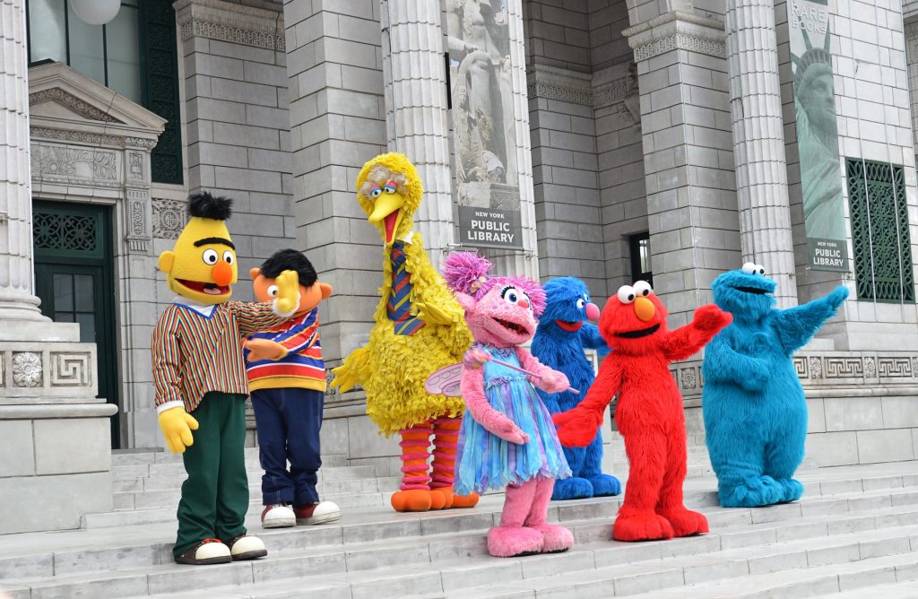 Sesame Street characters including Big Bird