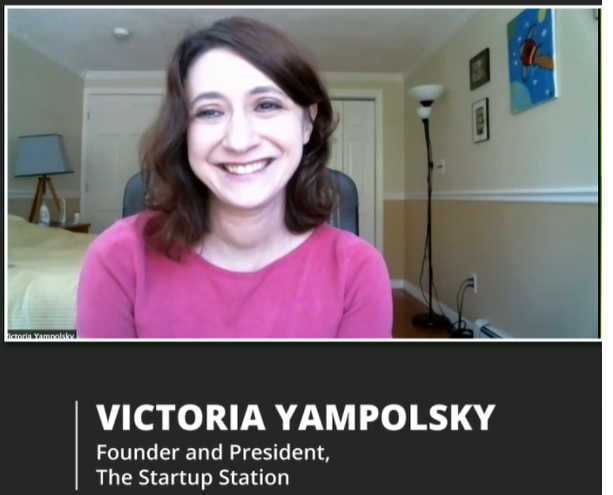 screenshot of Victoria Yampolsky from webinar